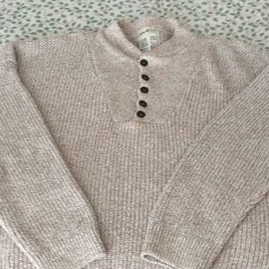 Men’s XXL Eddie Bauer Beige 100%Cotton Sweater